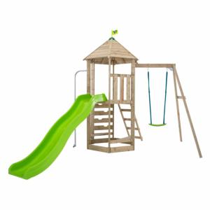 TP Castlewood Tower with Single Swing and Crazywavy Slide