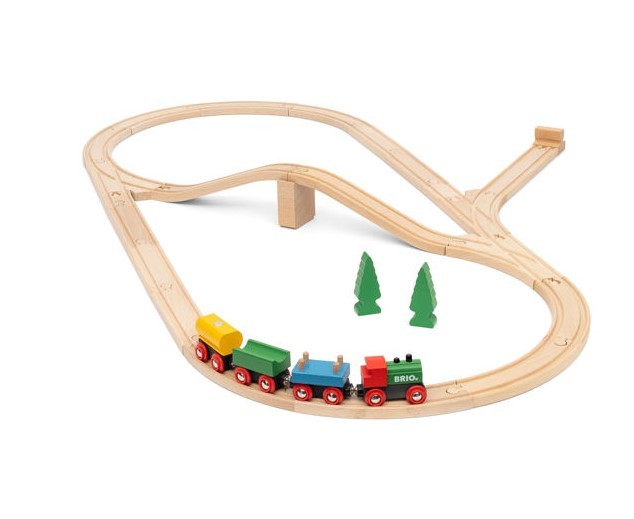 Brio World Farm Train 5 Piece Wooden Toy Train Set for Kids Age 3 and –  Myriads Gifts
