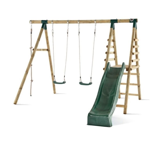 Plum Baboon Swing and Slide Set