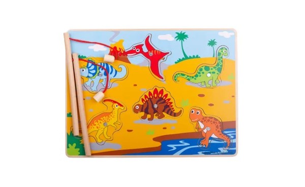 BigJigs Magnetic Dino Fun Fishing Game