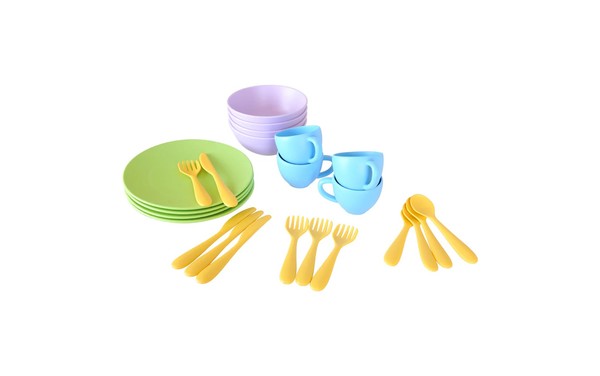 Green Toys Dish, Plate, Bowl and Cutlery Set