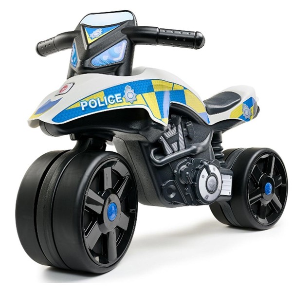 Falk Police Motorcycle Push Along Balance Bike with Whisper Wheels 547UK