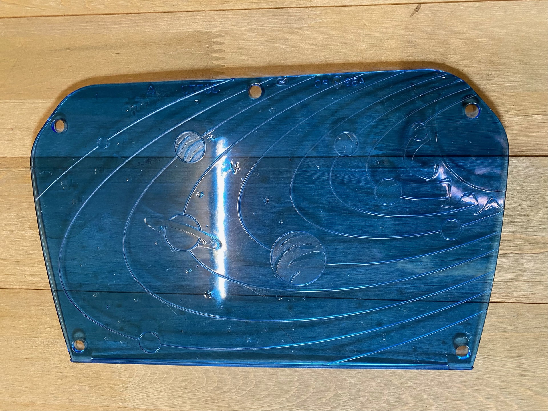 Roof Panel with Planets and 5 short black fasteners Image