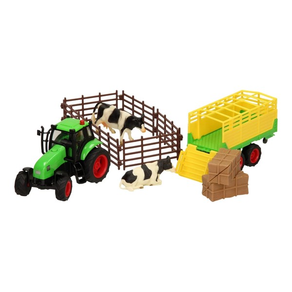 Kids Globe Tractor with Sounds and Accessories 1:32